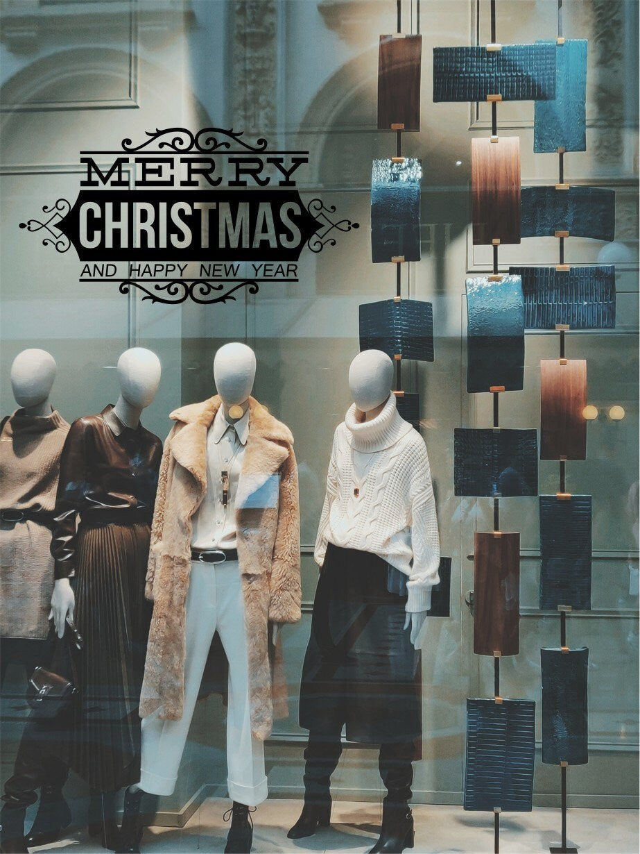 Merry Christmas and Happy New Year Window Sticker product display image 8