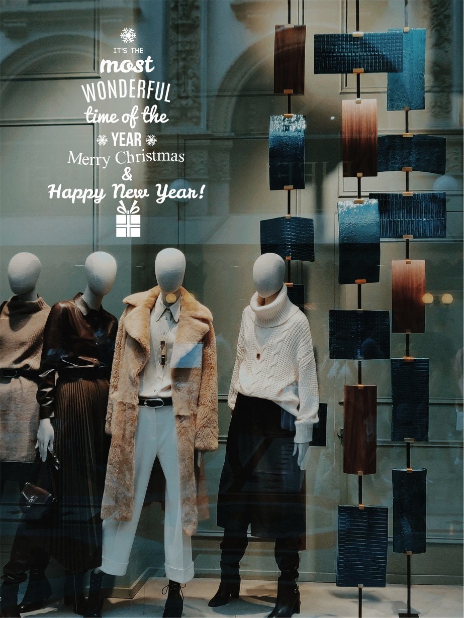 It's The Most Wonderful Time Of The Year Christmas Window Sticker product display image 4