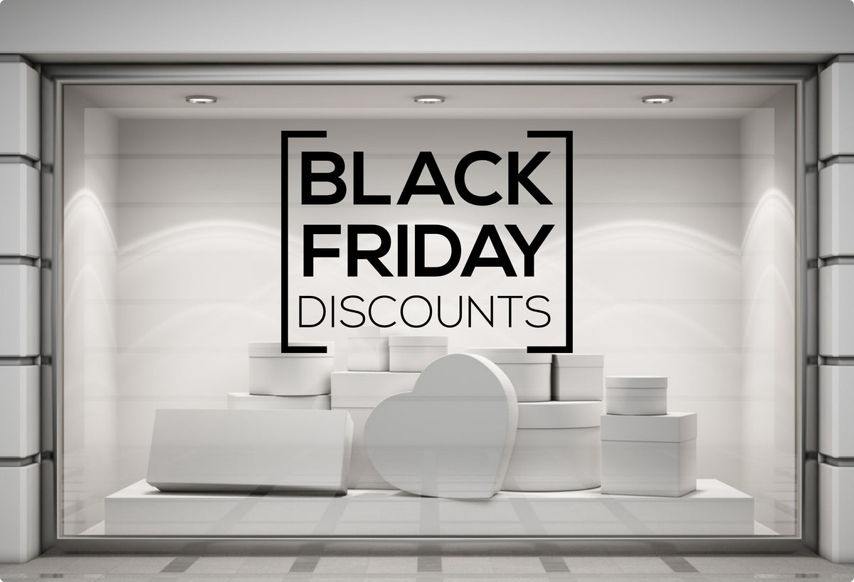 Black Friday Discounts Shop Window Sticker product display image 5