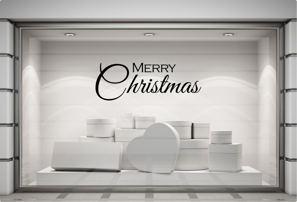 Elegant Merry Christmas Window Sticker product display image 8