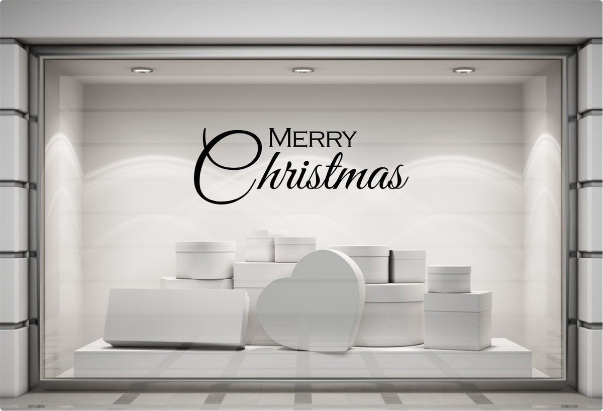 Elegant Merry Christmas Window Sticker product display image 8