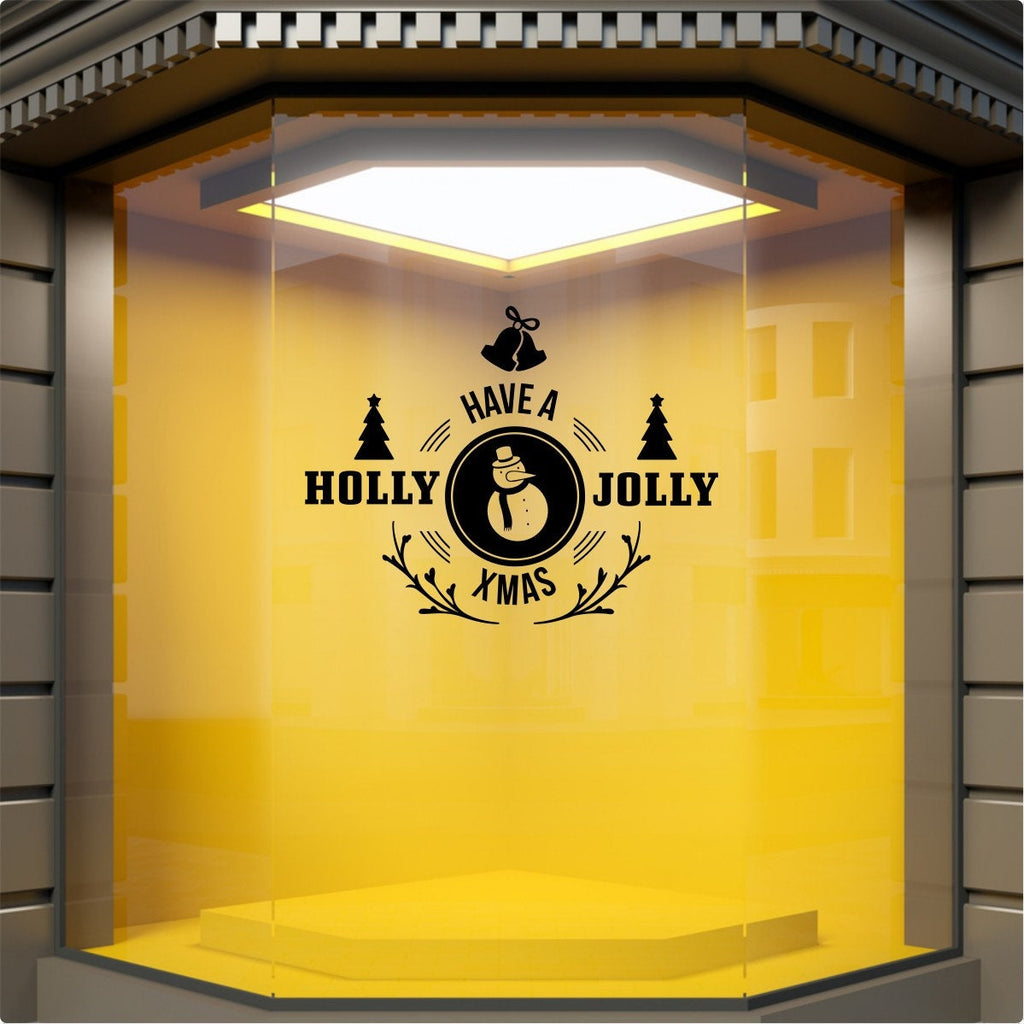 Have A Holly Jolly Xmas Window Sticker product display image 4