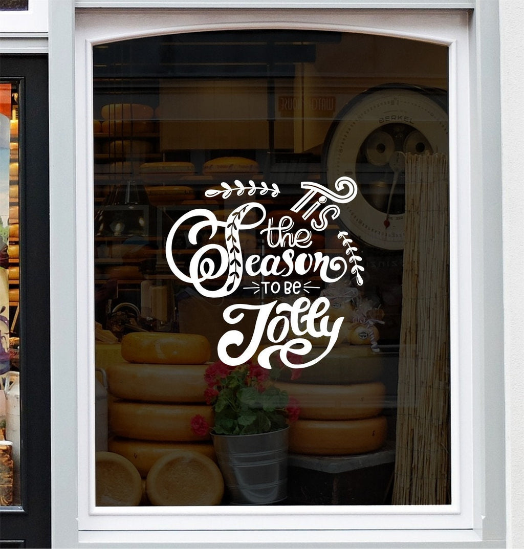 Tis the Season to Be Jolly Window Sticker product display image 3