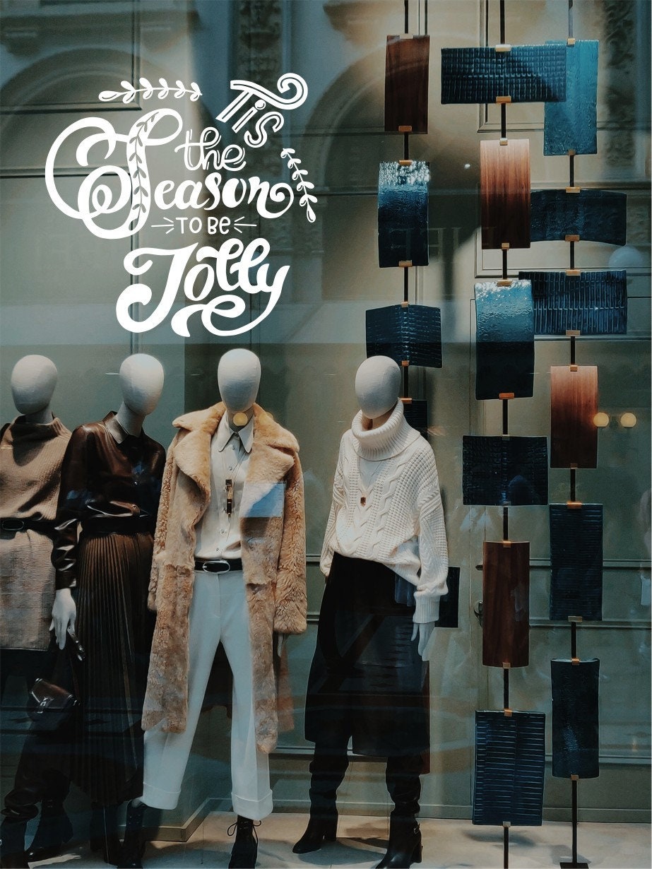 Tis the Season to Be Jolly Window Sticker product display image 5