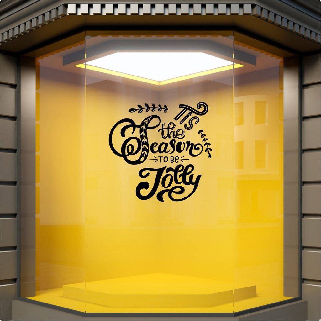 Tis the Season to Be Jolly Window Sticker product display image 4
