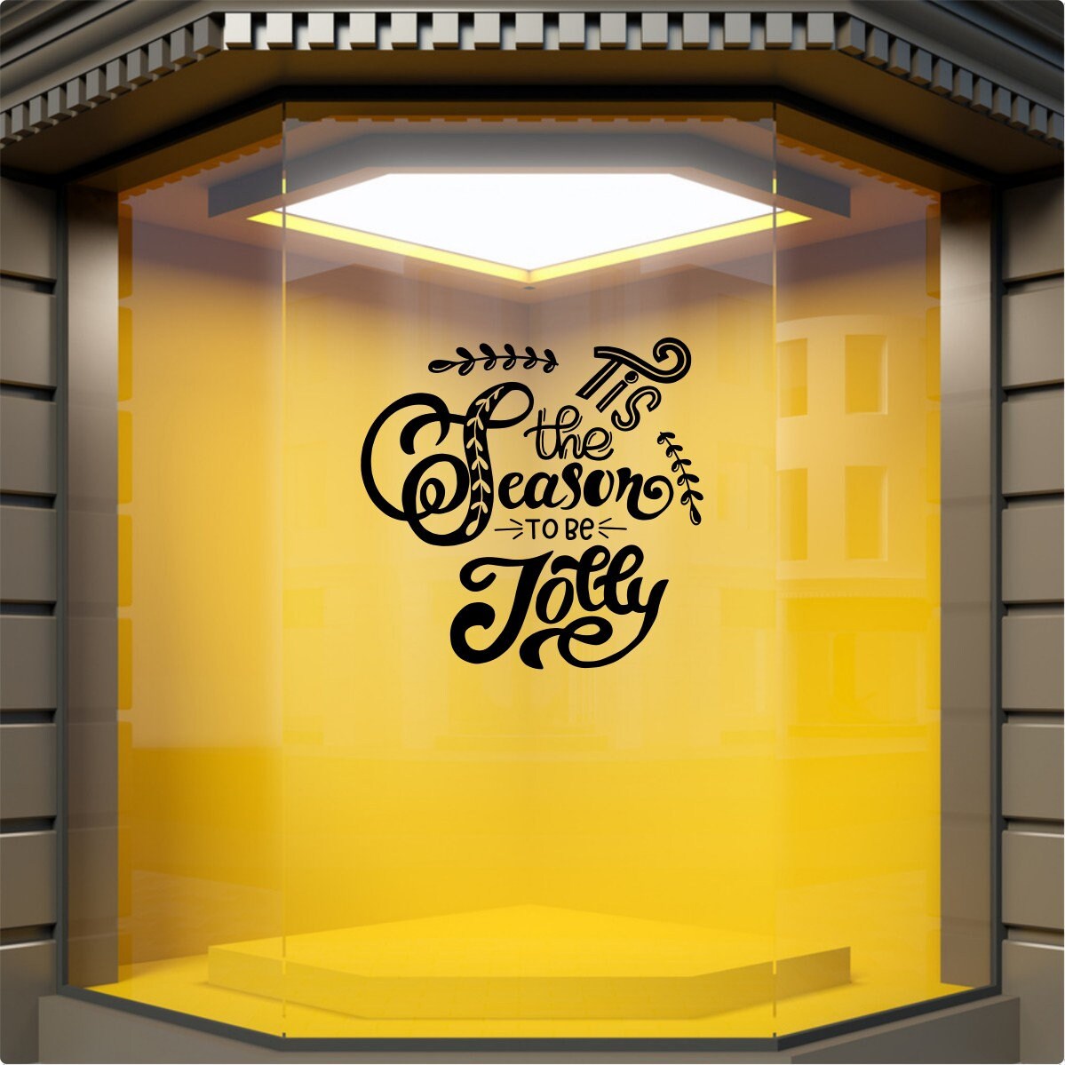 Tis the Season to Be Jolly Window Sticker product display image 4