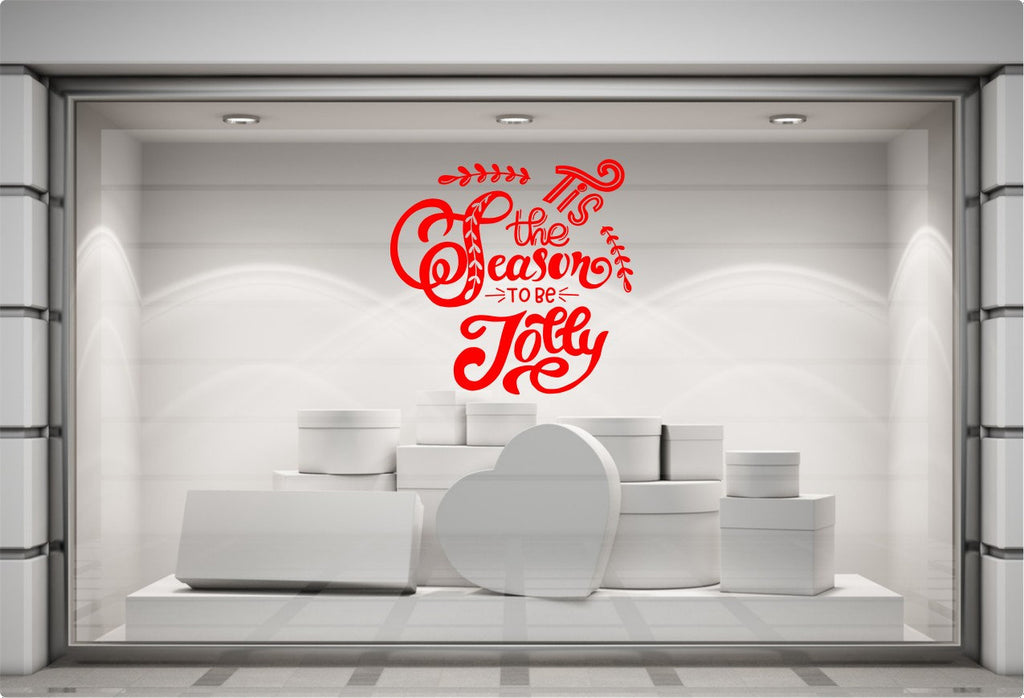 Tis the Season to Be Jolly Window Sticker product display image 7