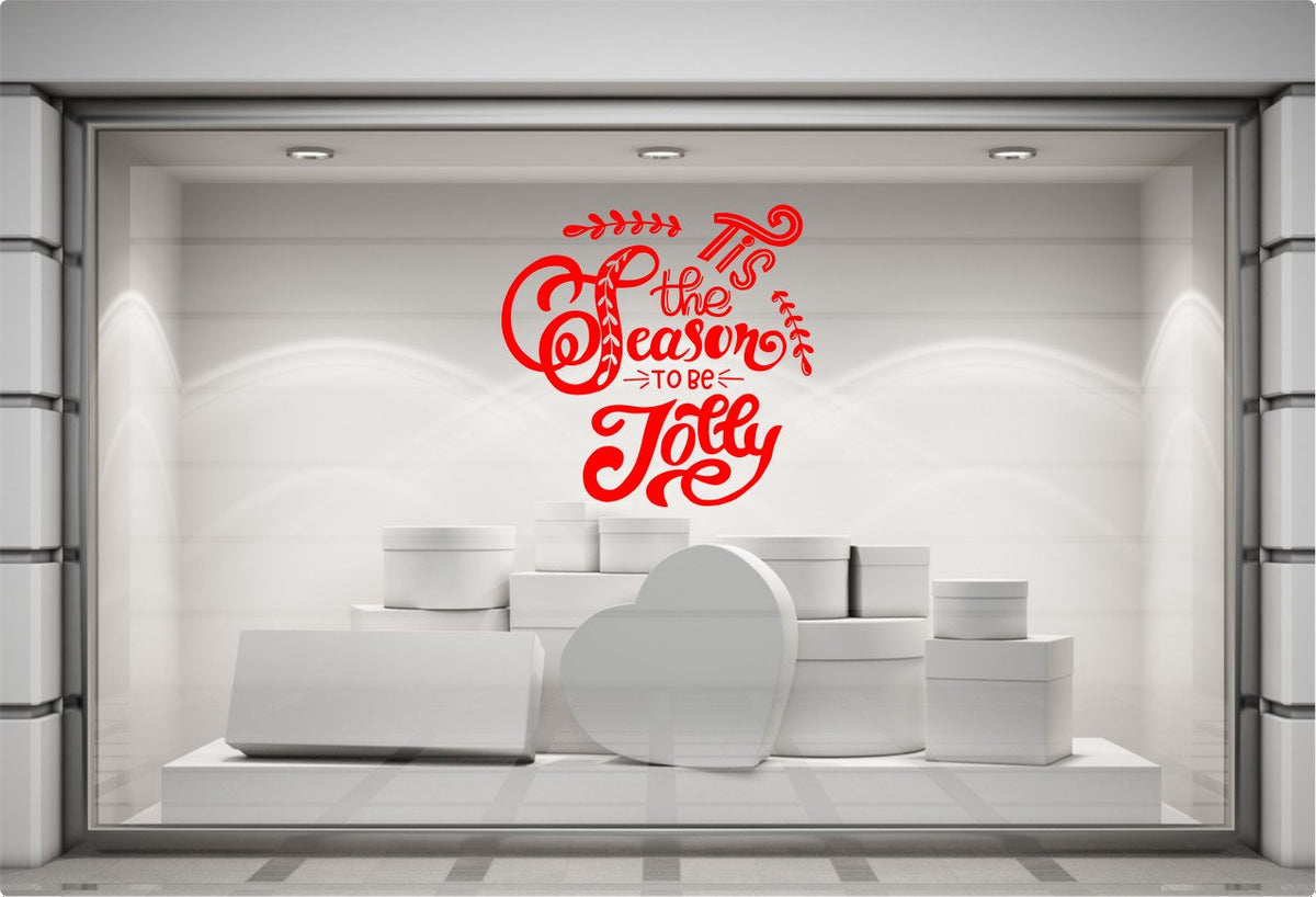 Tis the Season to Be Jolly Window Sticker product display image 7