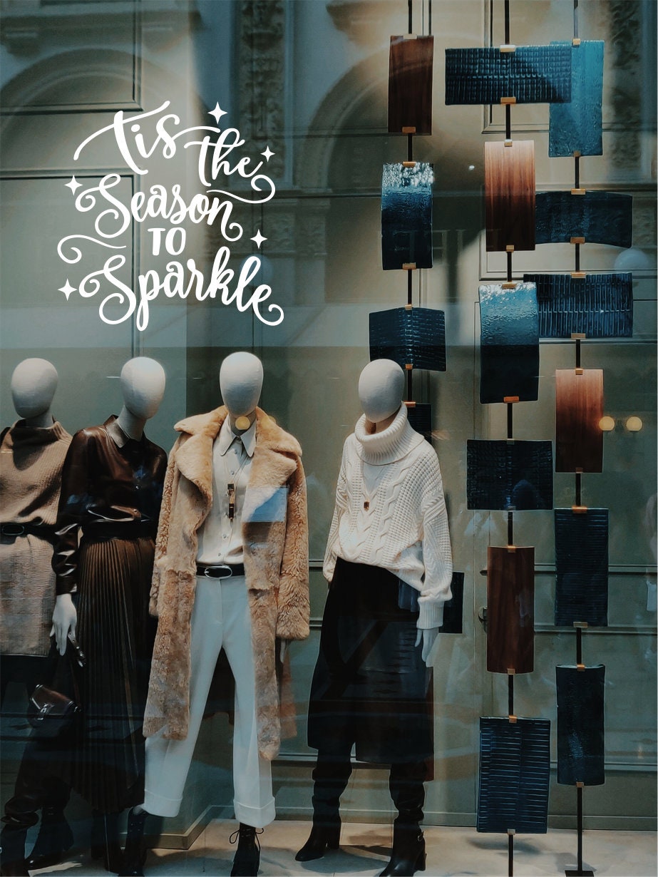 Tis the Season to Sparkle Window Sticker product display image 7
