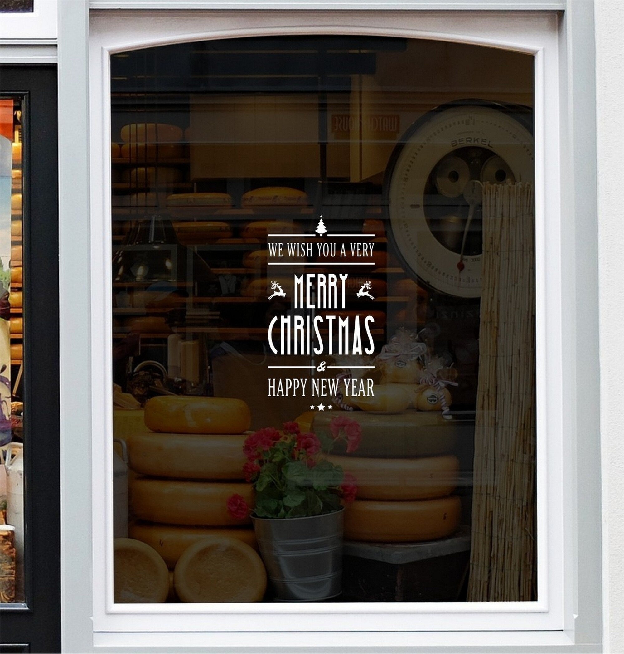 We Wish You A Very Merry Christmas Window Sticker product display image 3