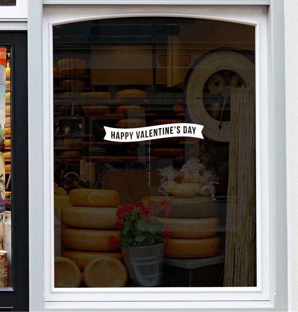 Valentine lettering shop window sticker product image