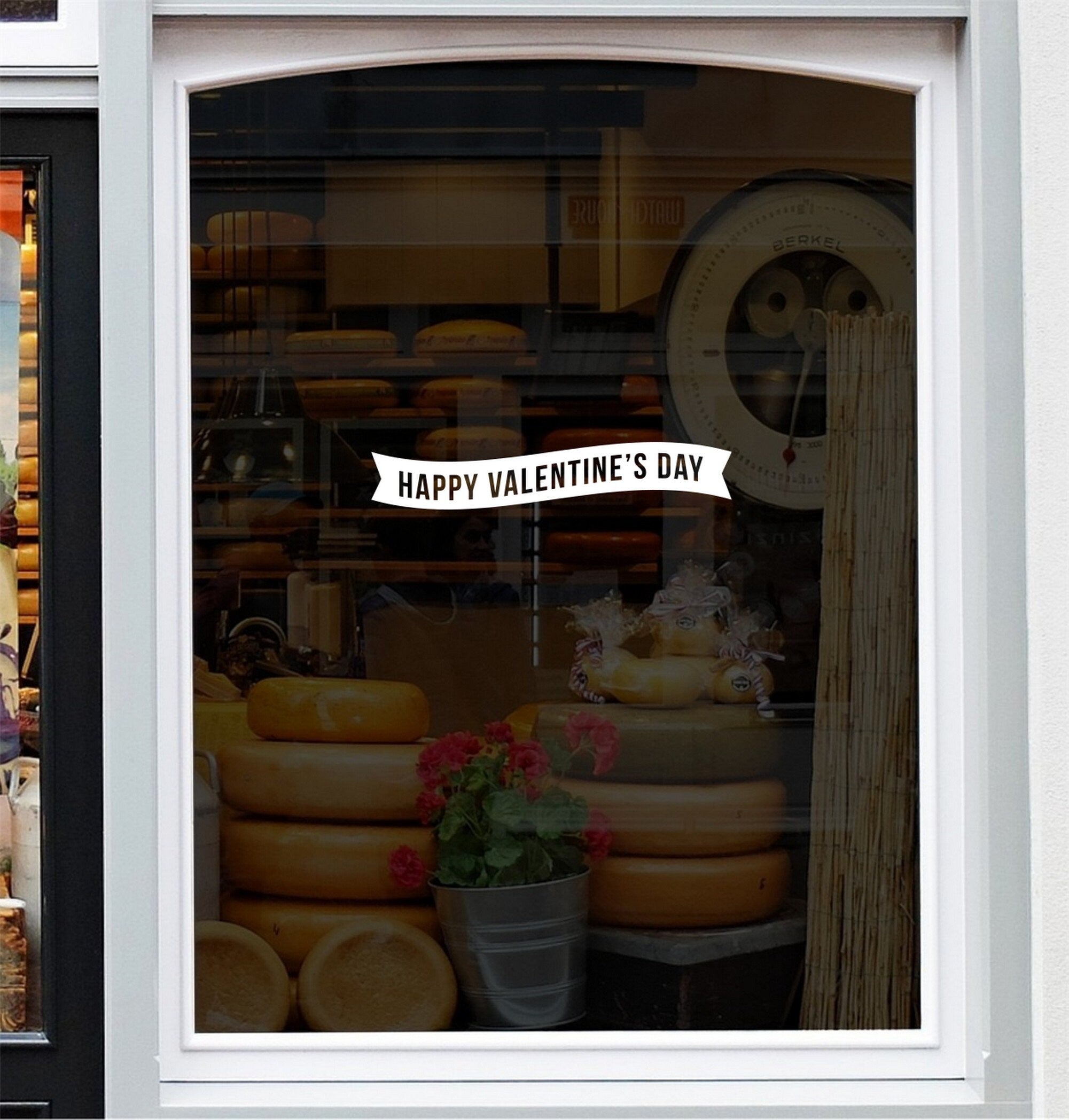 Valentine lettering shop window sticker product image