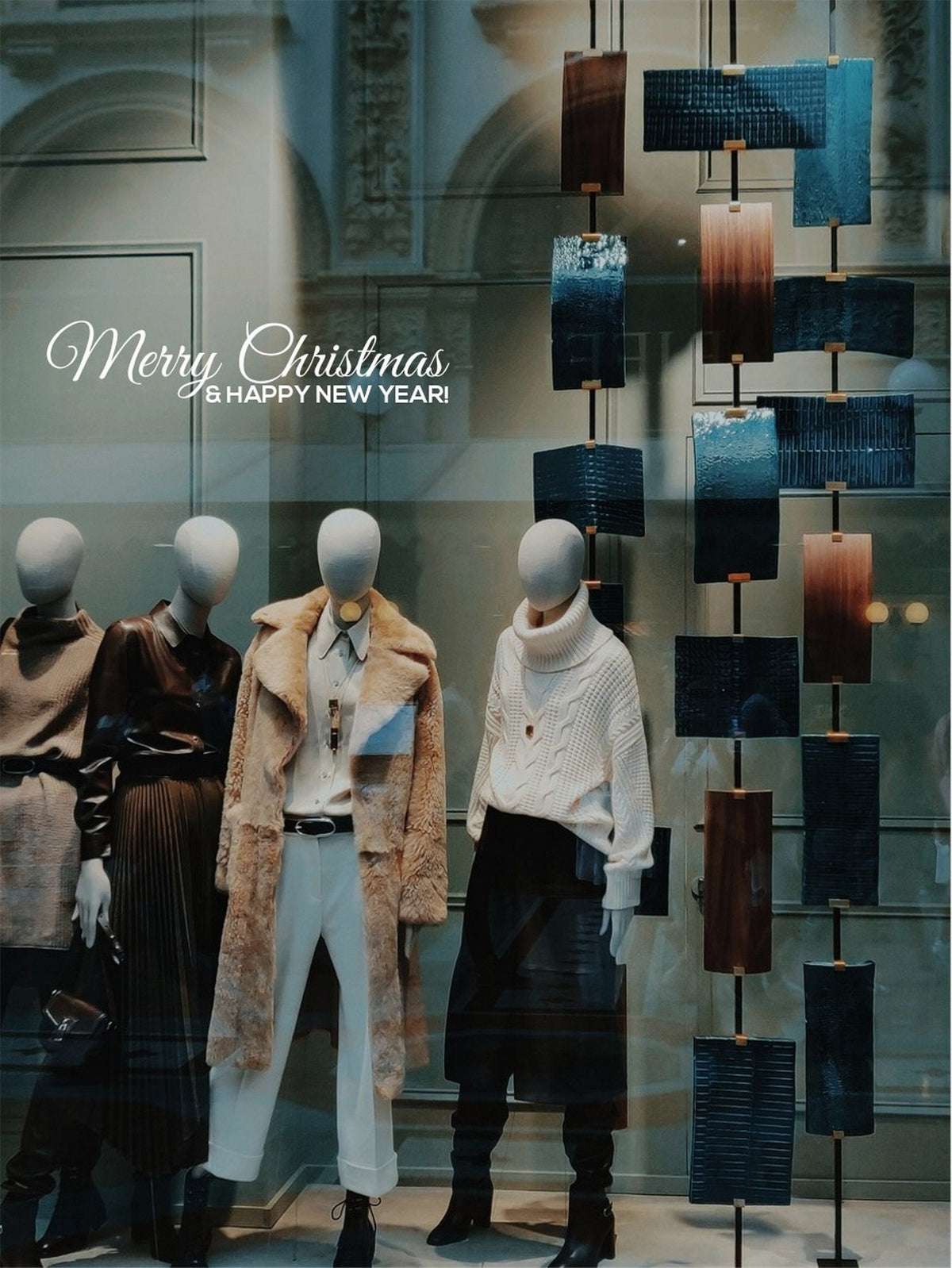 Merry Christmas and Happy New Year Window Sticker product display image 6