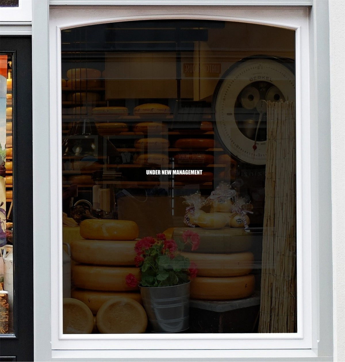 Under New Management Shop Window Sticker product display image 3