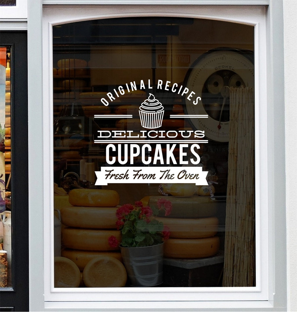 Delicious Cupcakes vinyl decal design