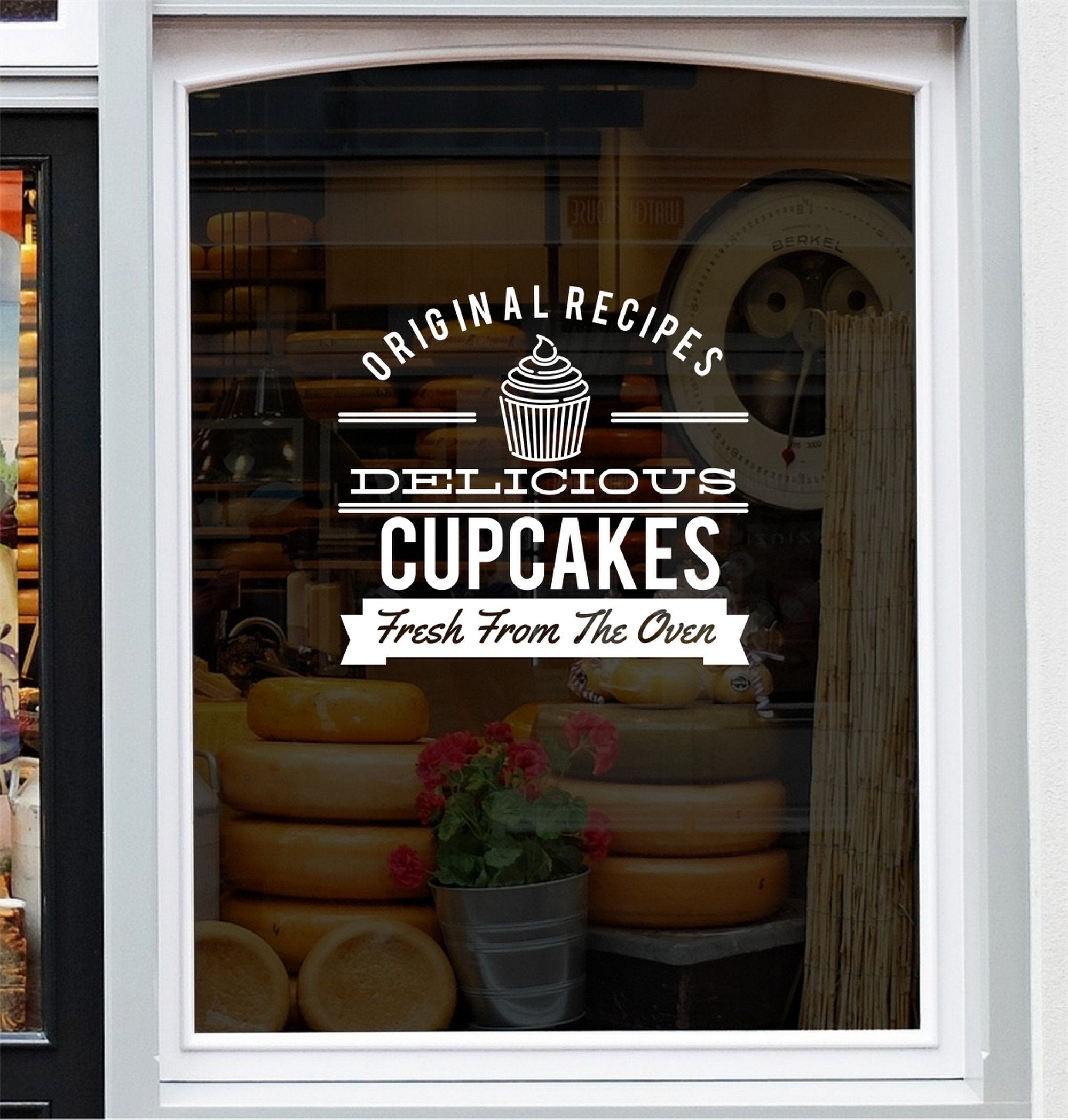 Delicious Cupcakes vinyl decal design