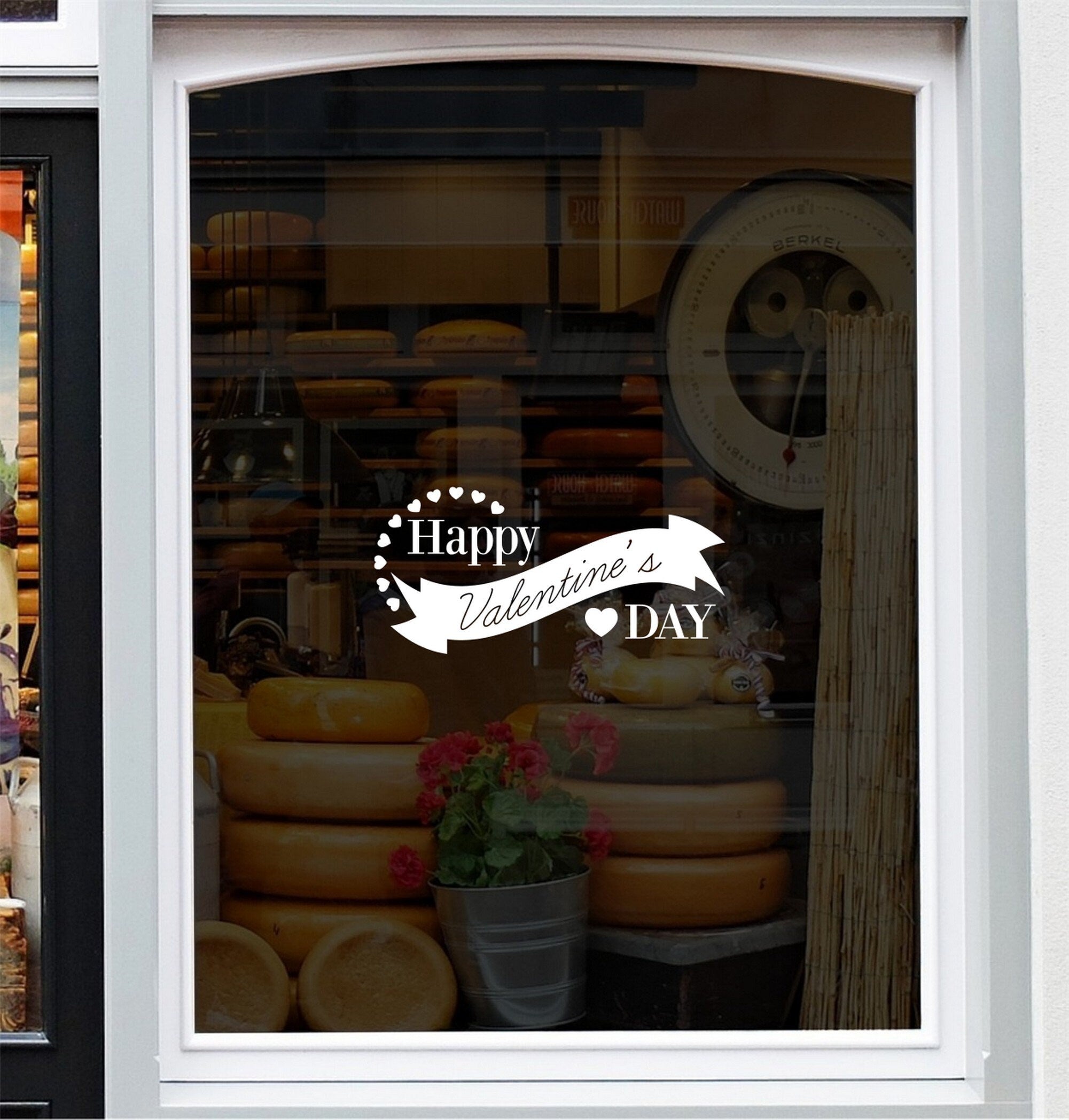 Valentine heart shop window sticker product image