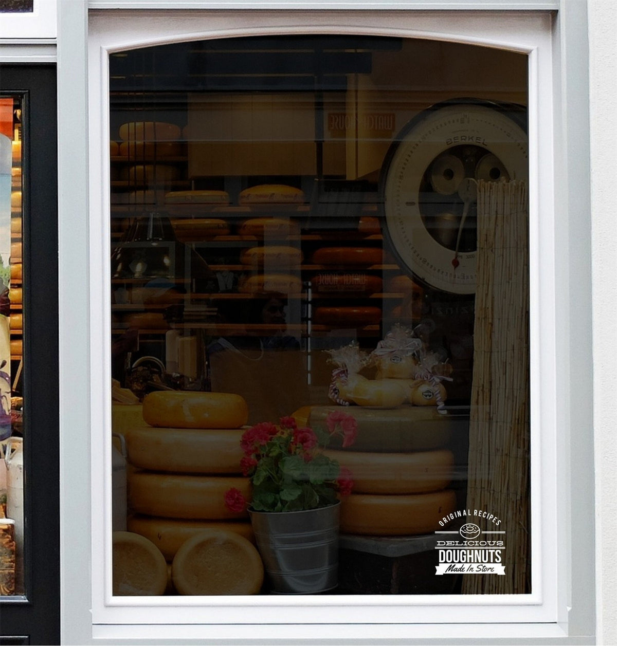 Delicious Doughnuts Bakery Window Sticker product display image 4