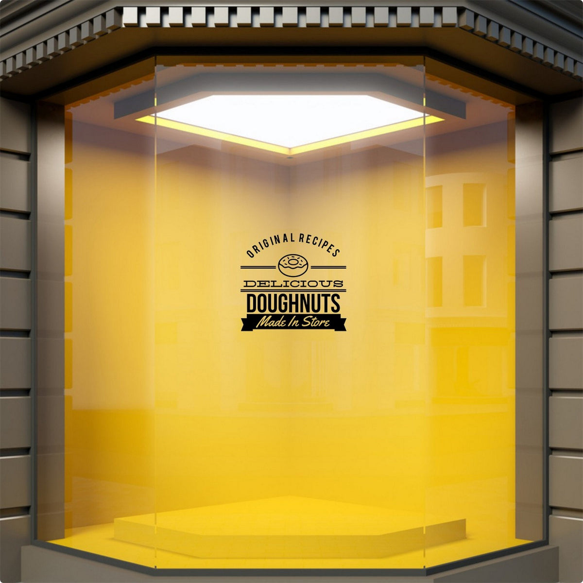 Delicious Doughnuts Bakery Window Sticker product display image 6