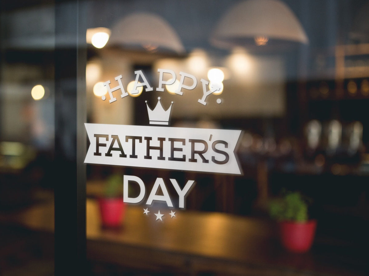 Father’s Day shop window sticker product image