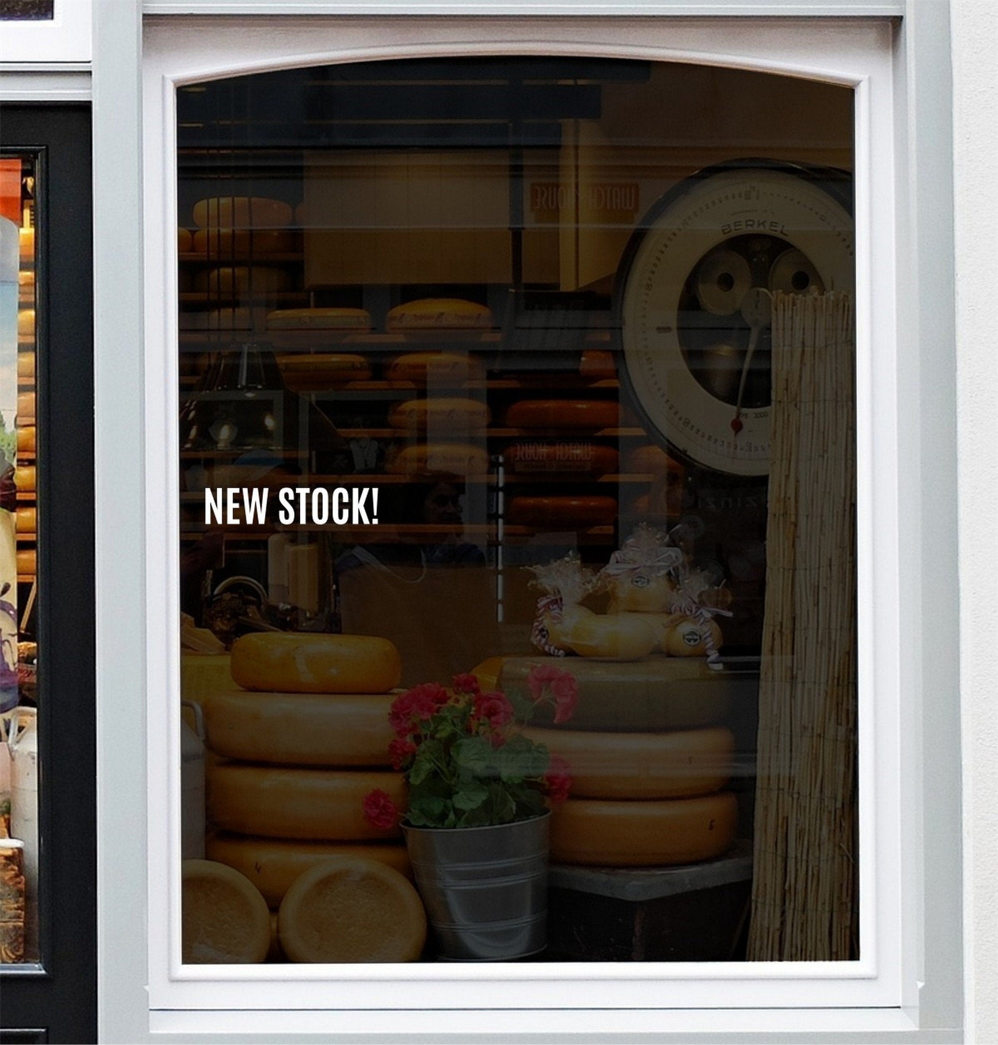 Retail New Stock window graphic