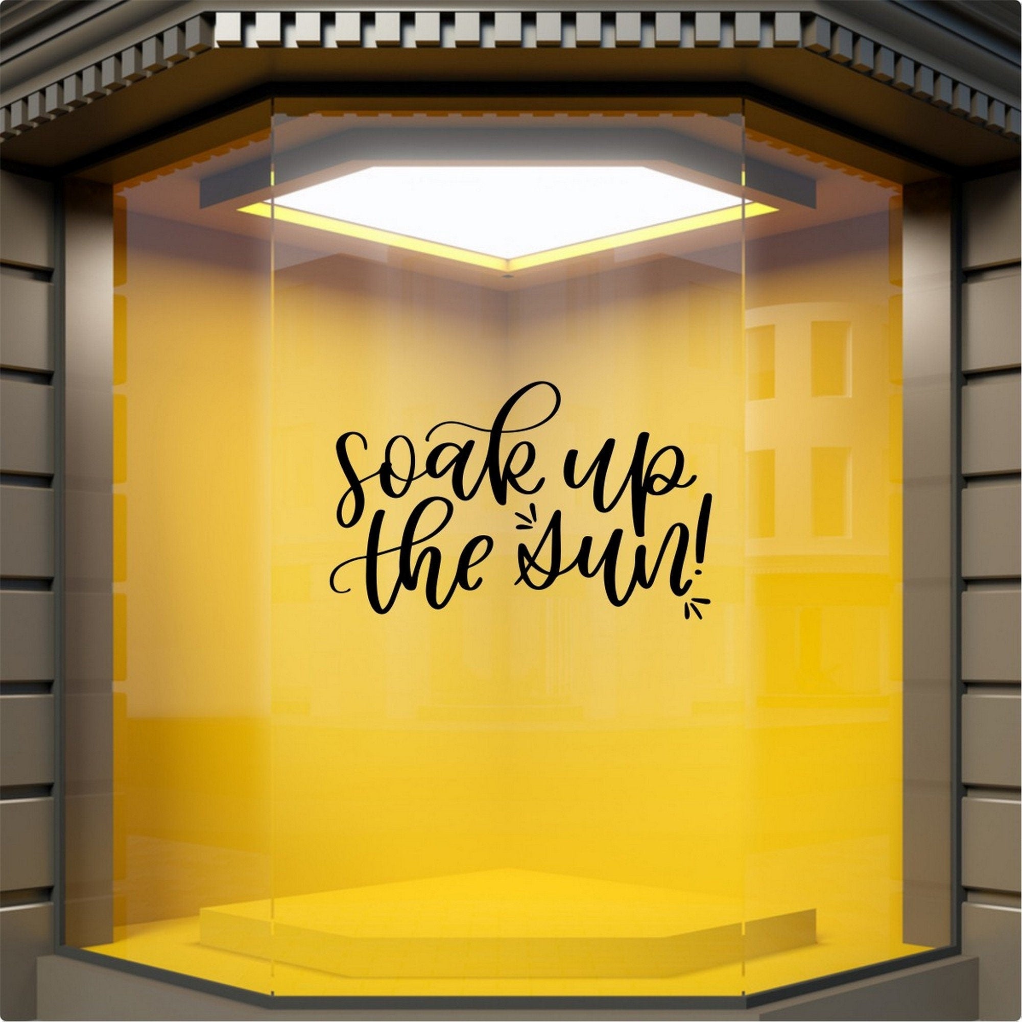 Soak Up The Sun summer vinyl decal design
