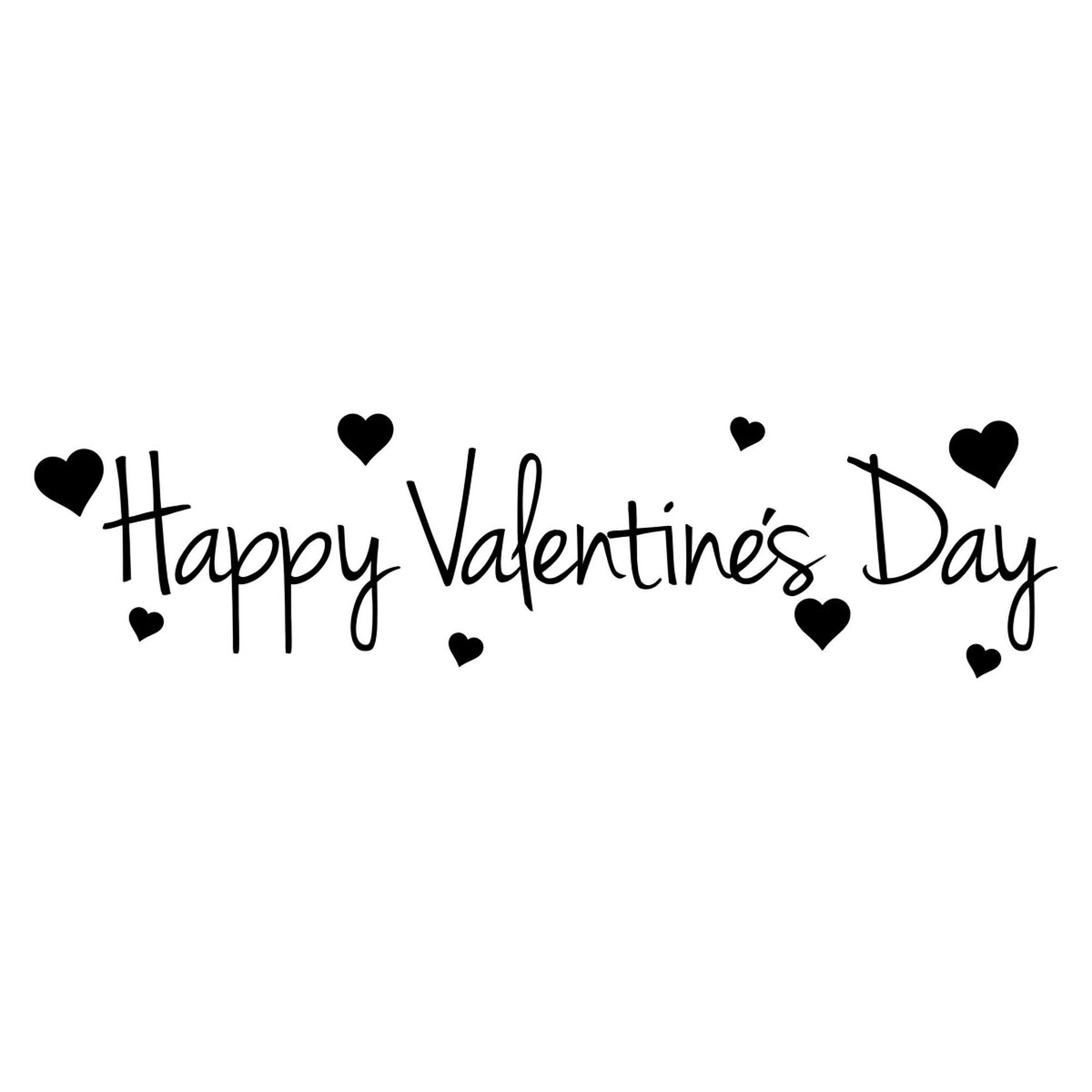 Happy Valentine’s Day sticker detail