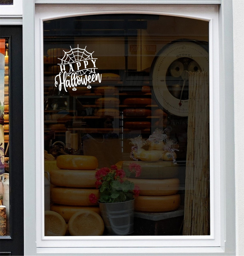 Halloween cobweb shop window sticker product image