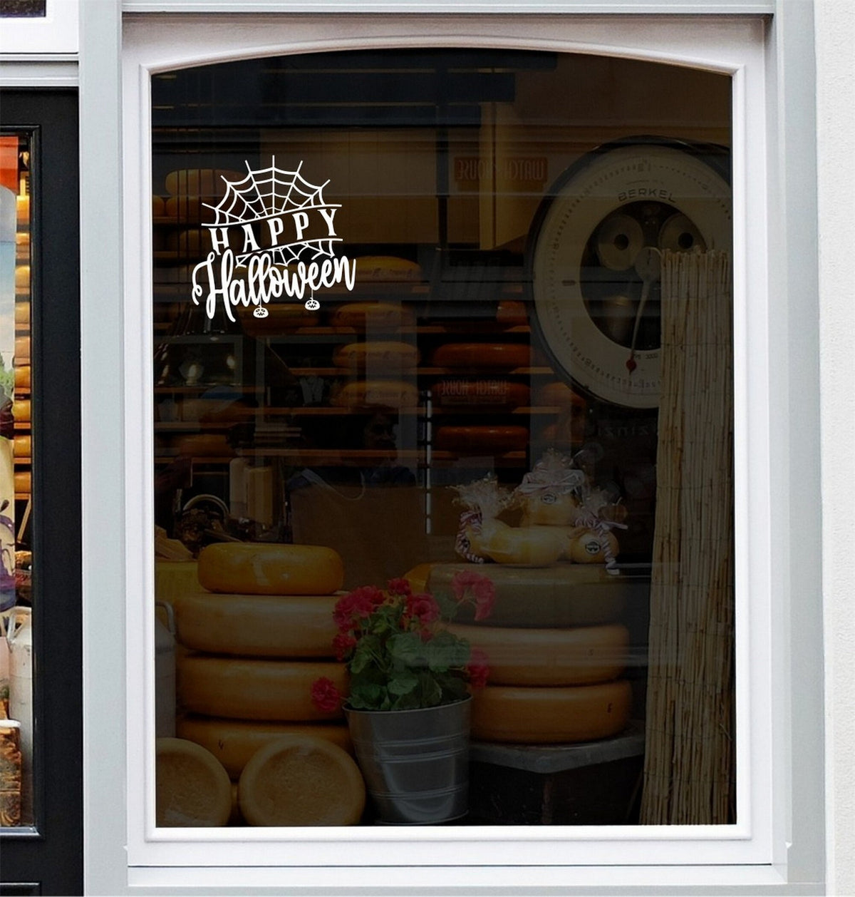 Halloween cobweb shop window sticker product image