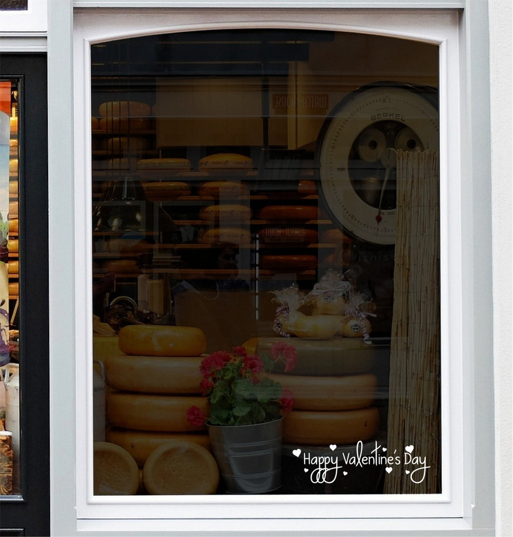 Happy Valentine’s Day Retail Window Sticker product display image 4