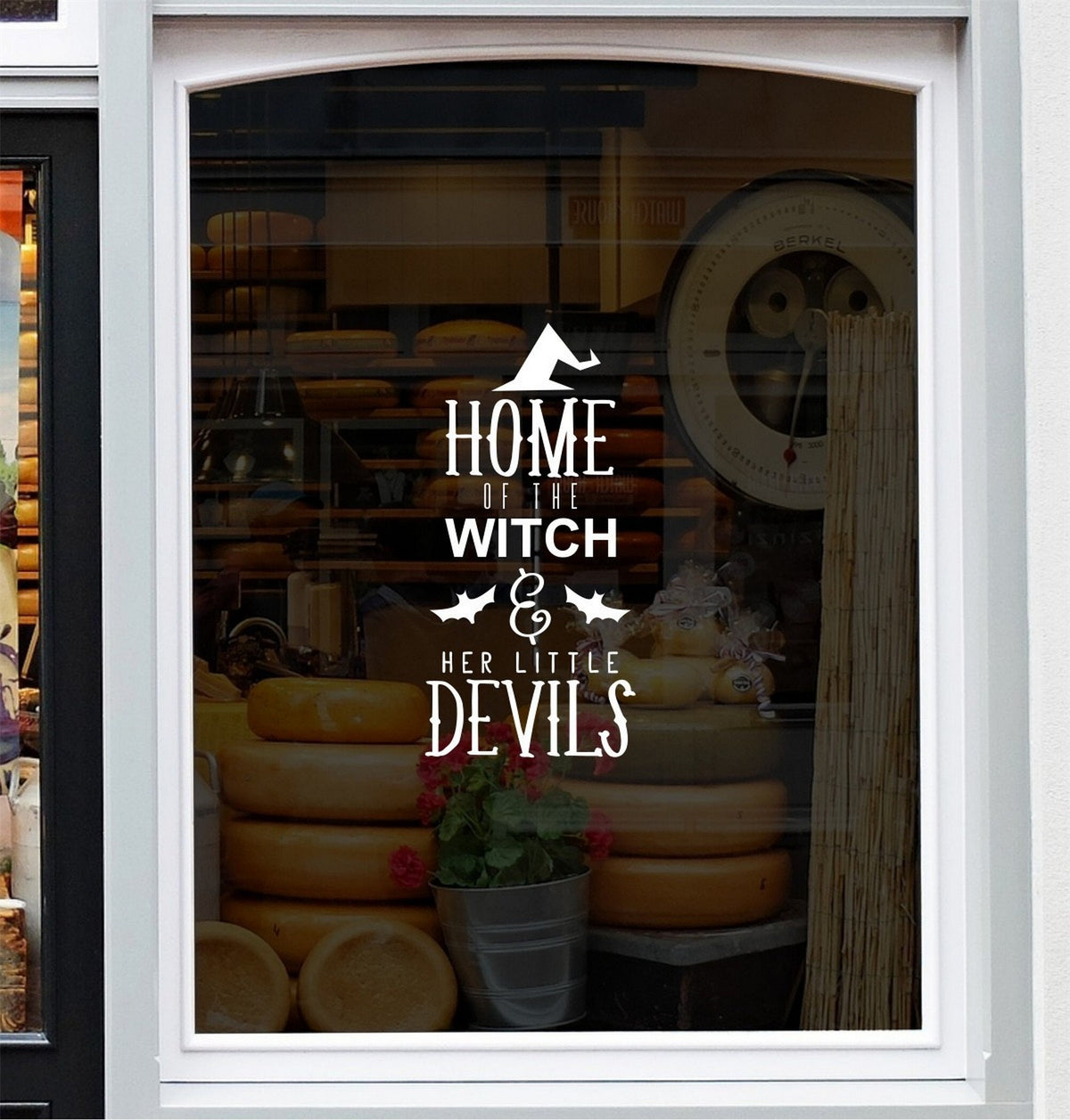 Home Of The Witch Halloween Window Sticker product display image 2