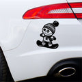 Snowboarding Voodoo Doll car sticker design 3 main product image