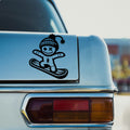 Snowboarding Voodoo Doll car sticker design 5 main product image
