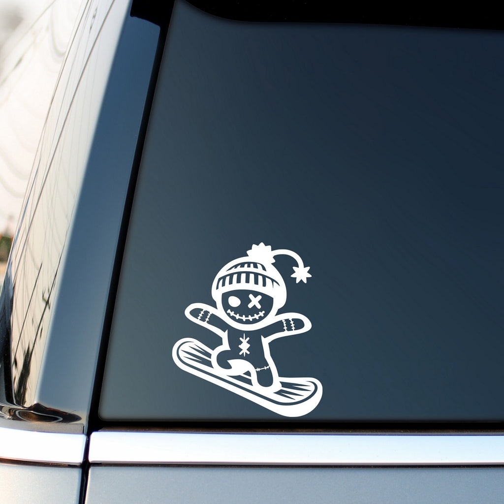 Snowboarding Voodoo Doll car sticker design 5 alternate product preview 3