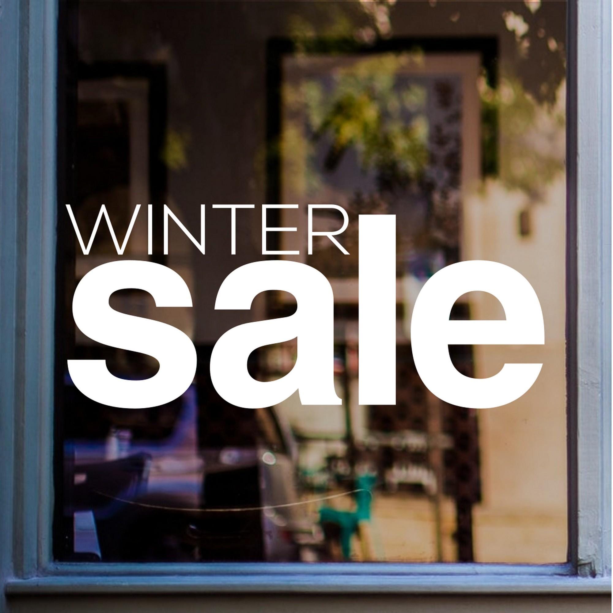 Winter Sale Christmas Window Sticker product display image 2
