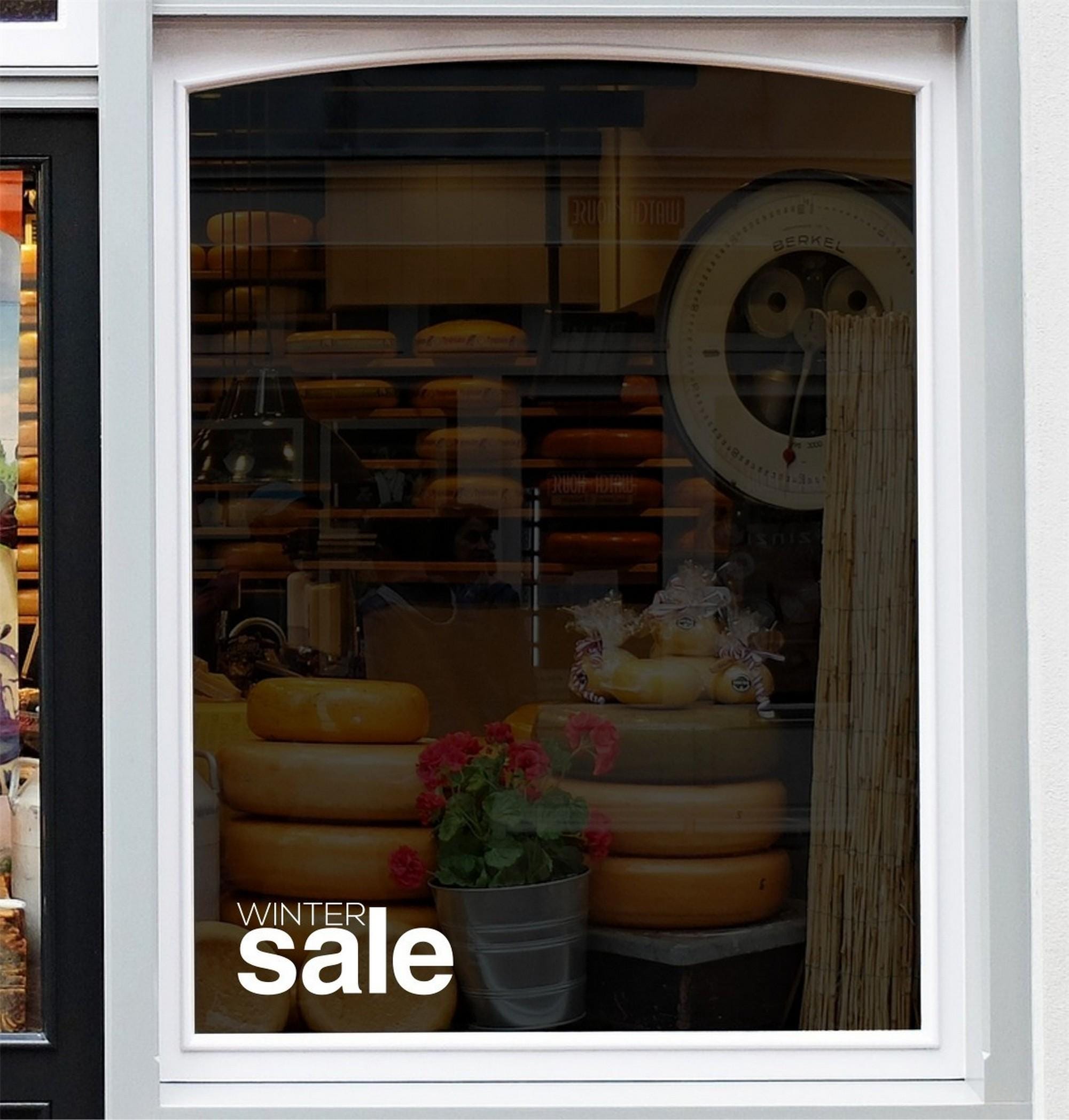 Winter Sale Christmas Window Sticker product display image 5