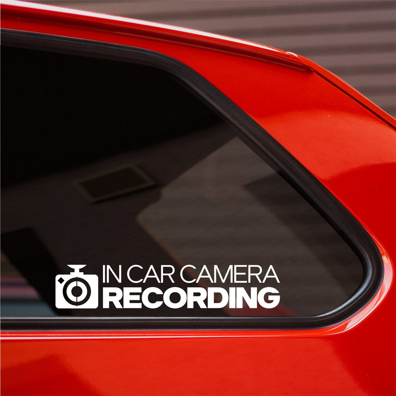 In Car Camera Recording vinyl sticker product image