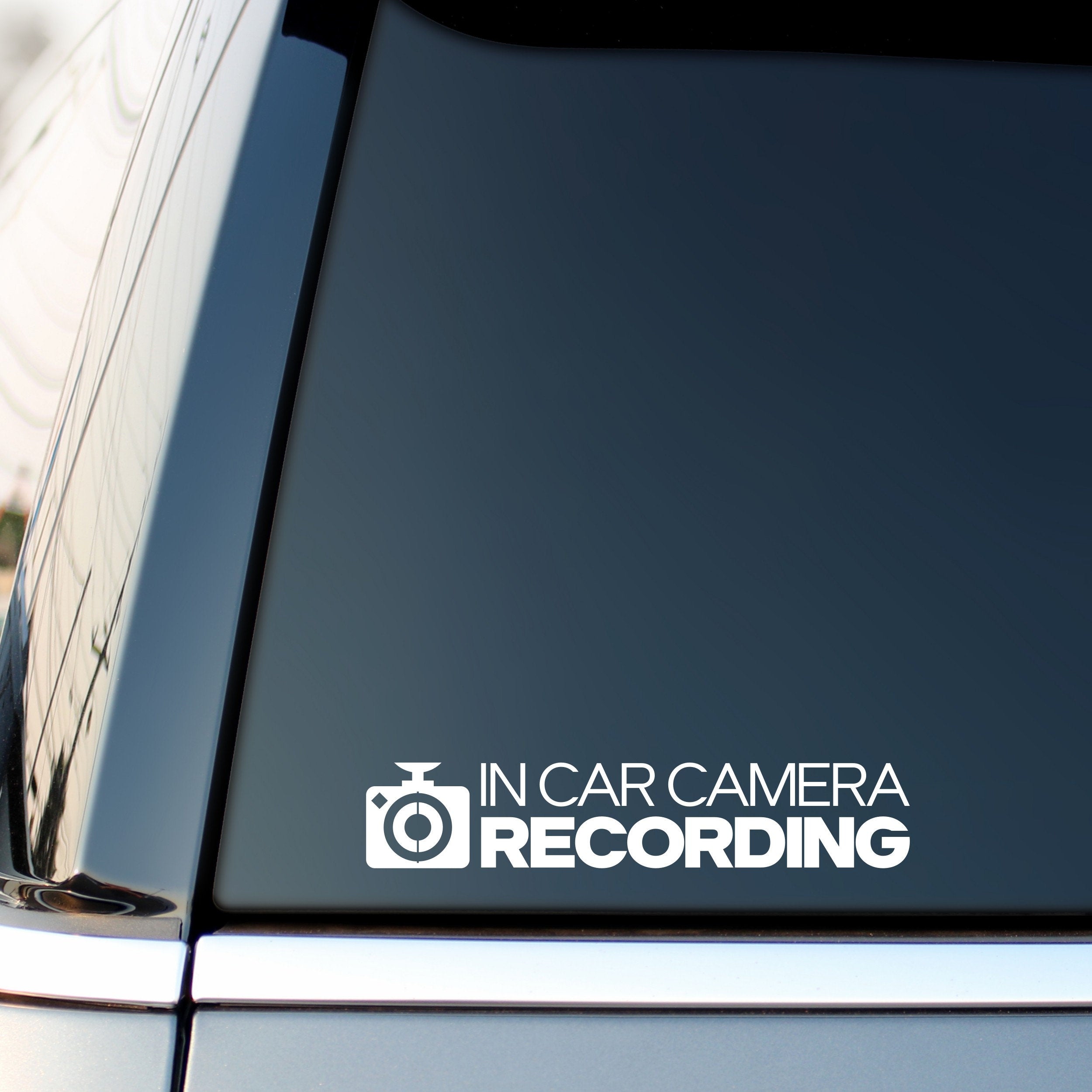 In Car Camera Recording vinyl sticker alternate product image