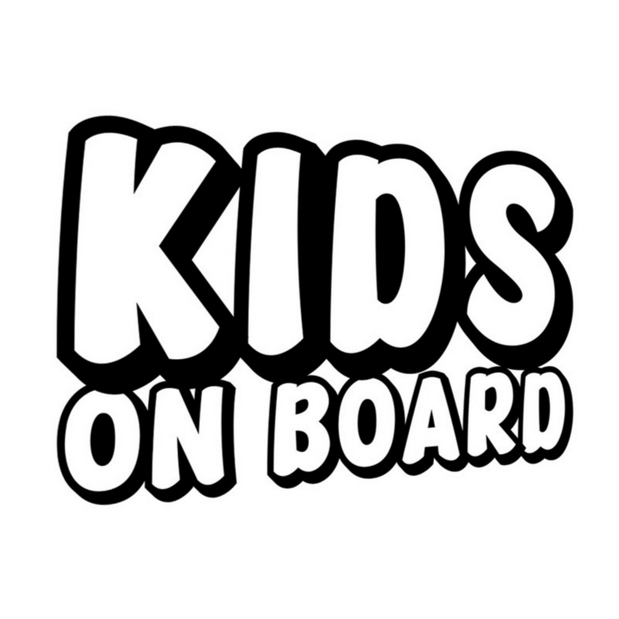Kids On Board outline car sticker main product image