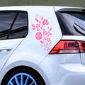 Large Floral Rose Car Sticker — example vehicle placement 1.