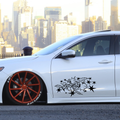Large Stars and Spikes Car Sticker — example vehicle placement 1.