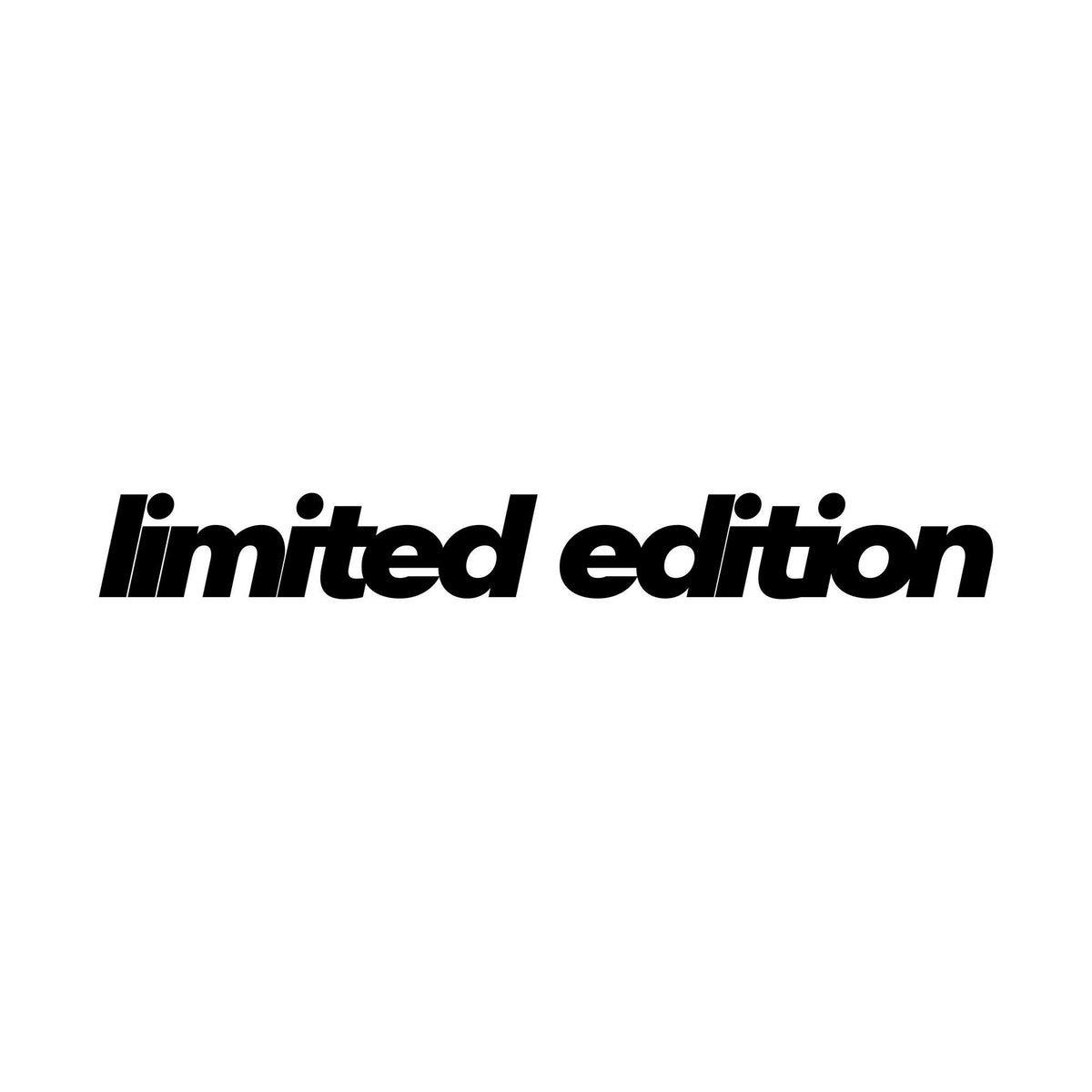 Limited Edition Slanted Car Sticker — design preview