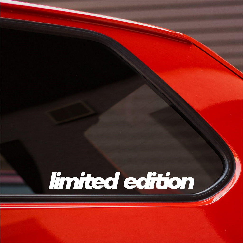 Limited Edition Slanted Car Sticker — product view 2