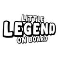 Little Legend On Board outline car sticker main product image