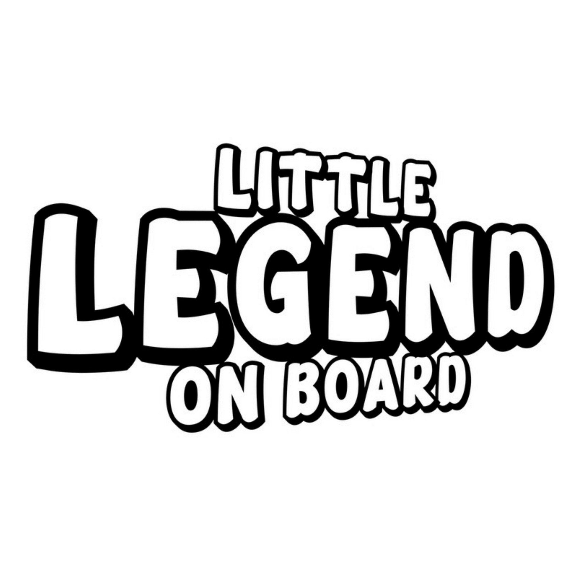 Little Legend On Board outline car sticker main product image