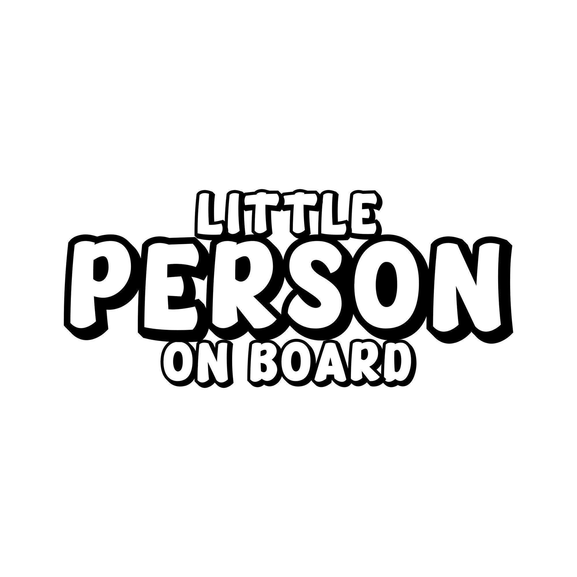 Little Person On Board outline vinyl decal alternate product preview