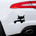 Peeking cat vinyl car sticker design 11 shown as the main product image