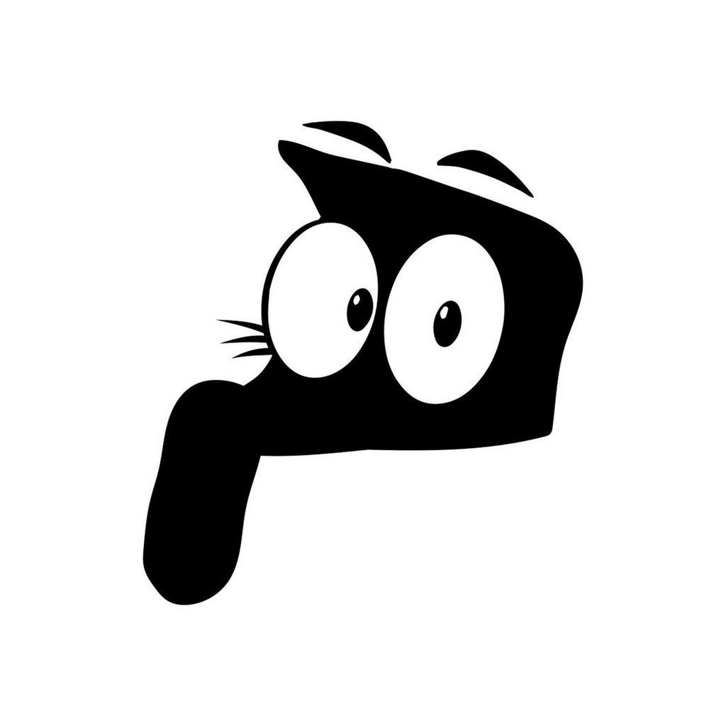 Peeking cat car decal design 7 alternate product preview for windows and bodywork