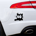 Peeking cat vinyl car sticker design 8 shown as the main product image