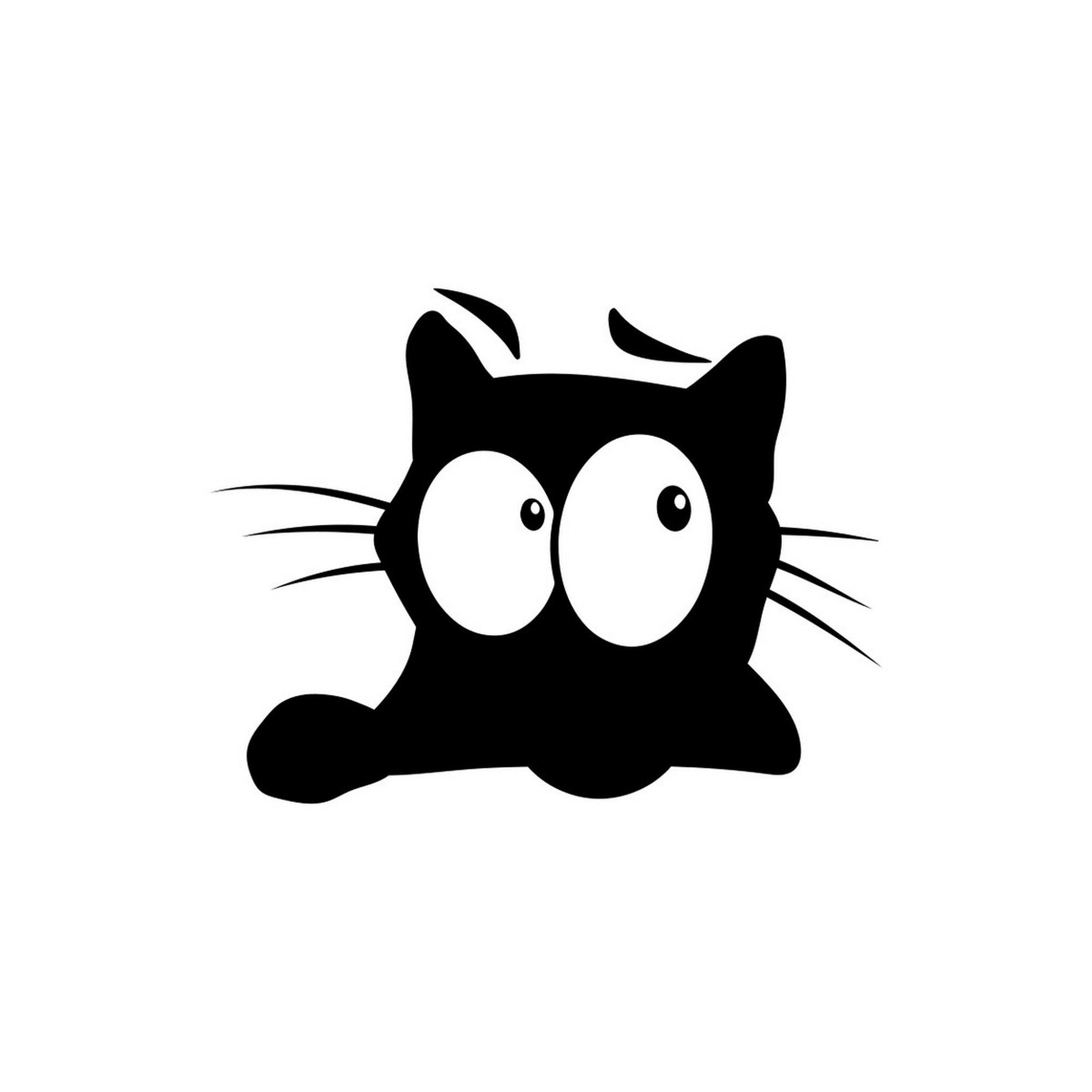 Peeking cat car decal design 8 alternate product preview for windows and bodywork